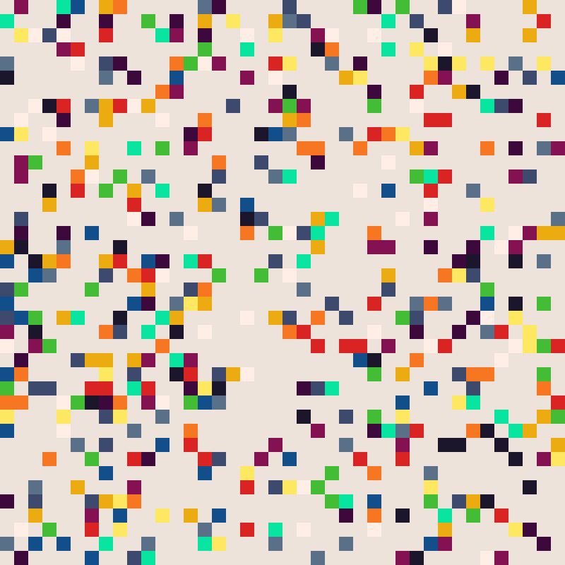 Spectrum Colors Arranged by Chance II