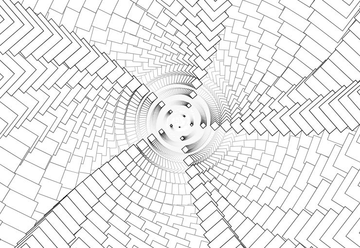 Spiraling squares