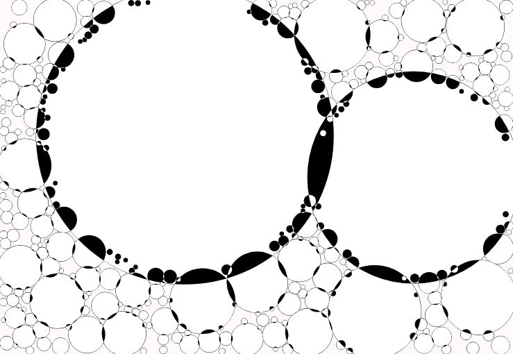 Circle packing with some overlap